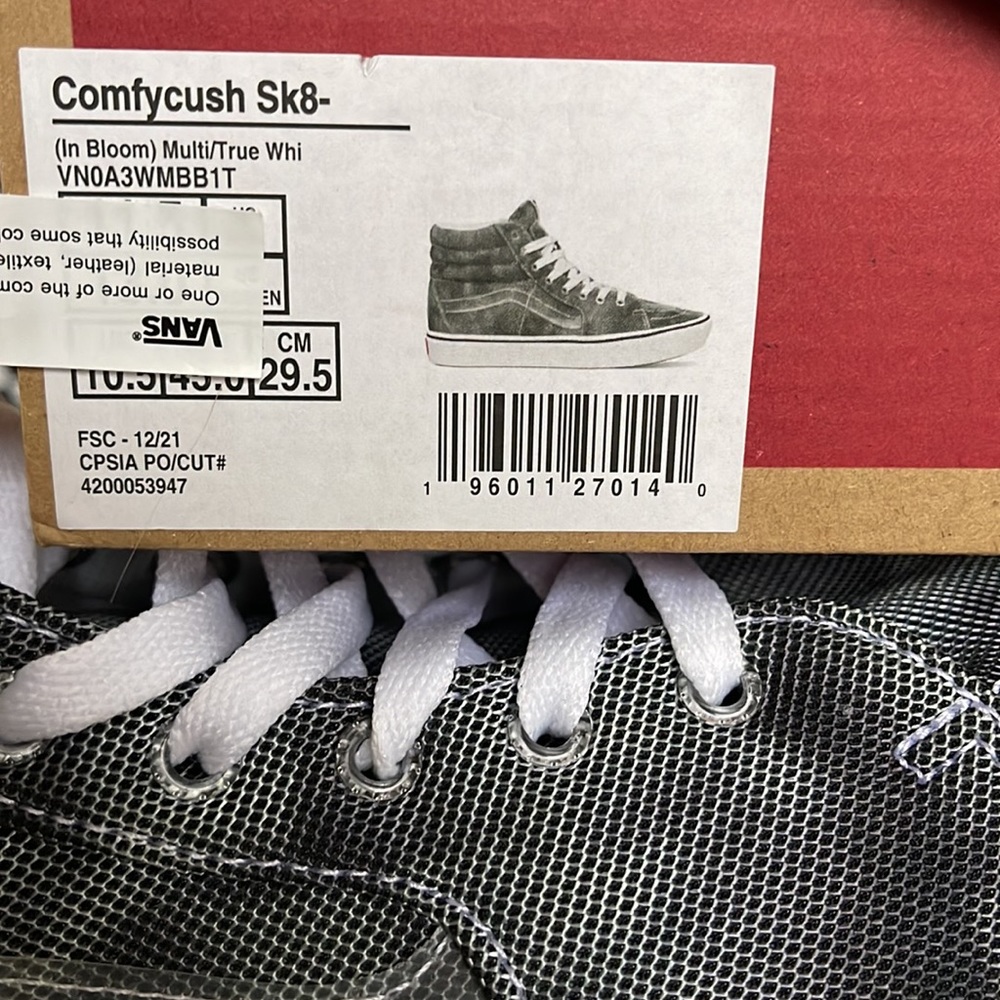 Vans Comfycush Sk8-Hi In Bloom Multi/True White Men’s sneakers - Picture 16 of 16